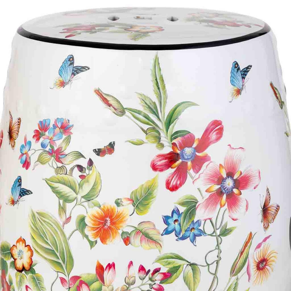 HOCKER, 33x45cm - Weiß, Keramik (33/44.5/33cm) - Wanderlust