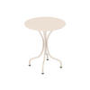GARTENTISCH rund - D. 60 cm - Metall - Beige - MIRMANDE von MYLIA - Beige, Metall (60/60/70cm) - Vente-Unique