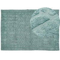 KURZFLOR-TEPPICH Sirnak 230/160 cm - Grün, Textil (160/230cm) - Beliani