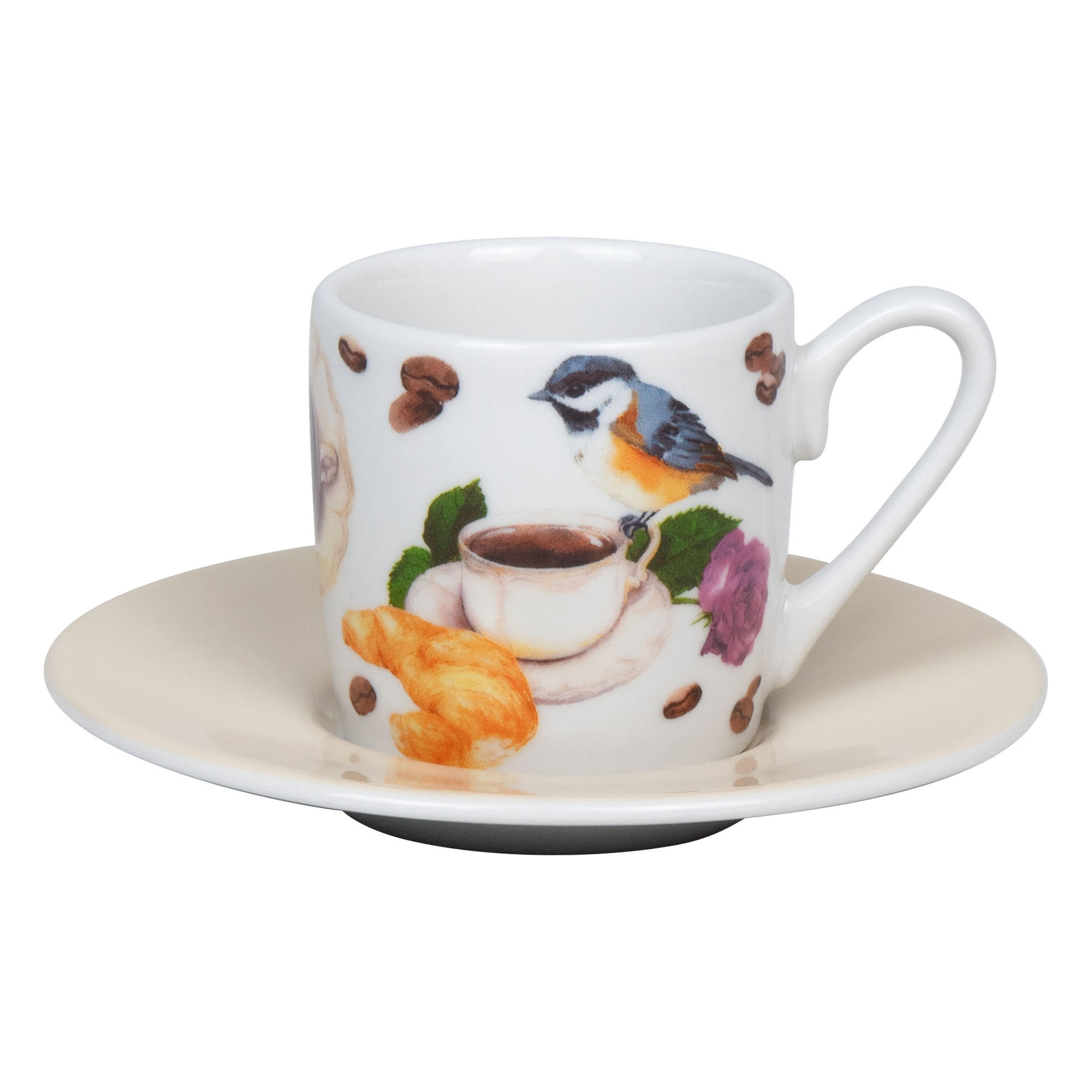 ESPRESSOTASSE Coffee Birds - Naturfarben, Keramik (0.09L) - Könitz