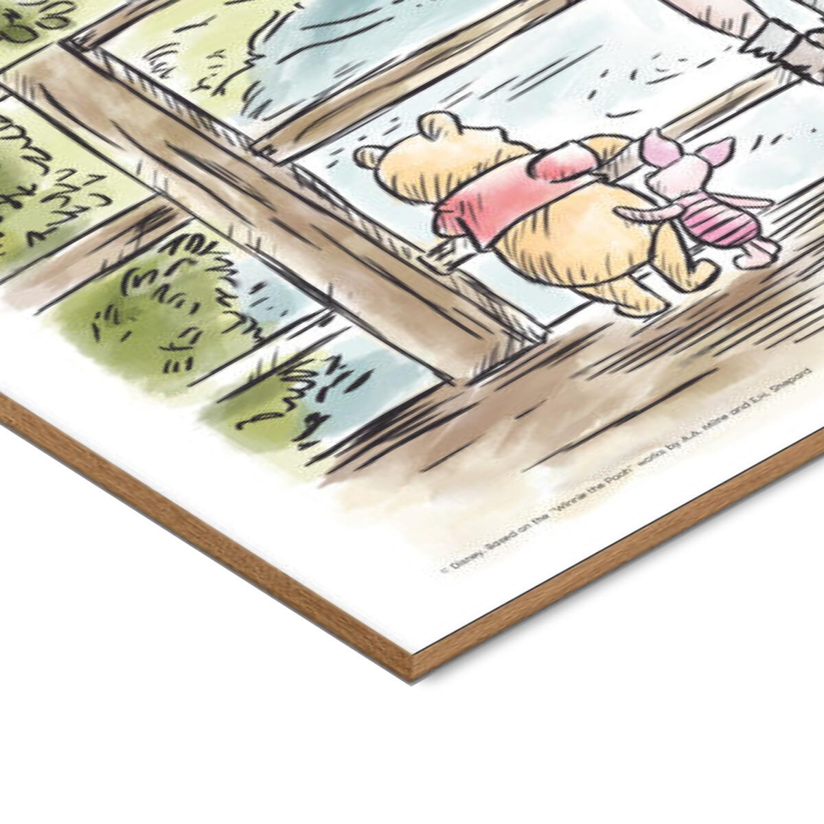 POSTER mit Rahmen Disney - Winnie the Pooh Makes It Possible - Eichefarben/Multicolor, Holz/Papier (70/100cm) - Poster&Frame