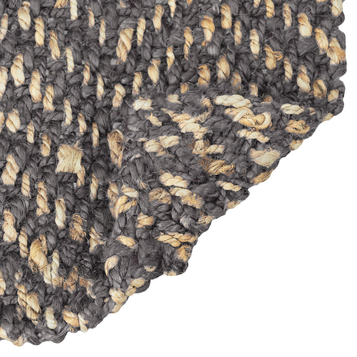 JUTETEPPICH - Anthrazit, Textil (60/90cm) - Relaxdays