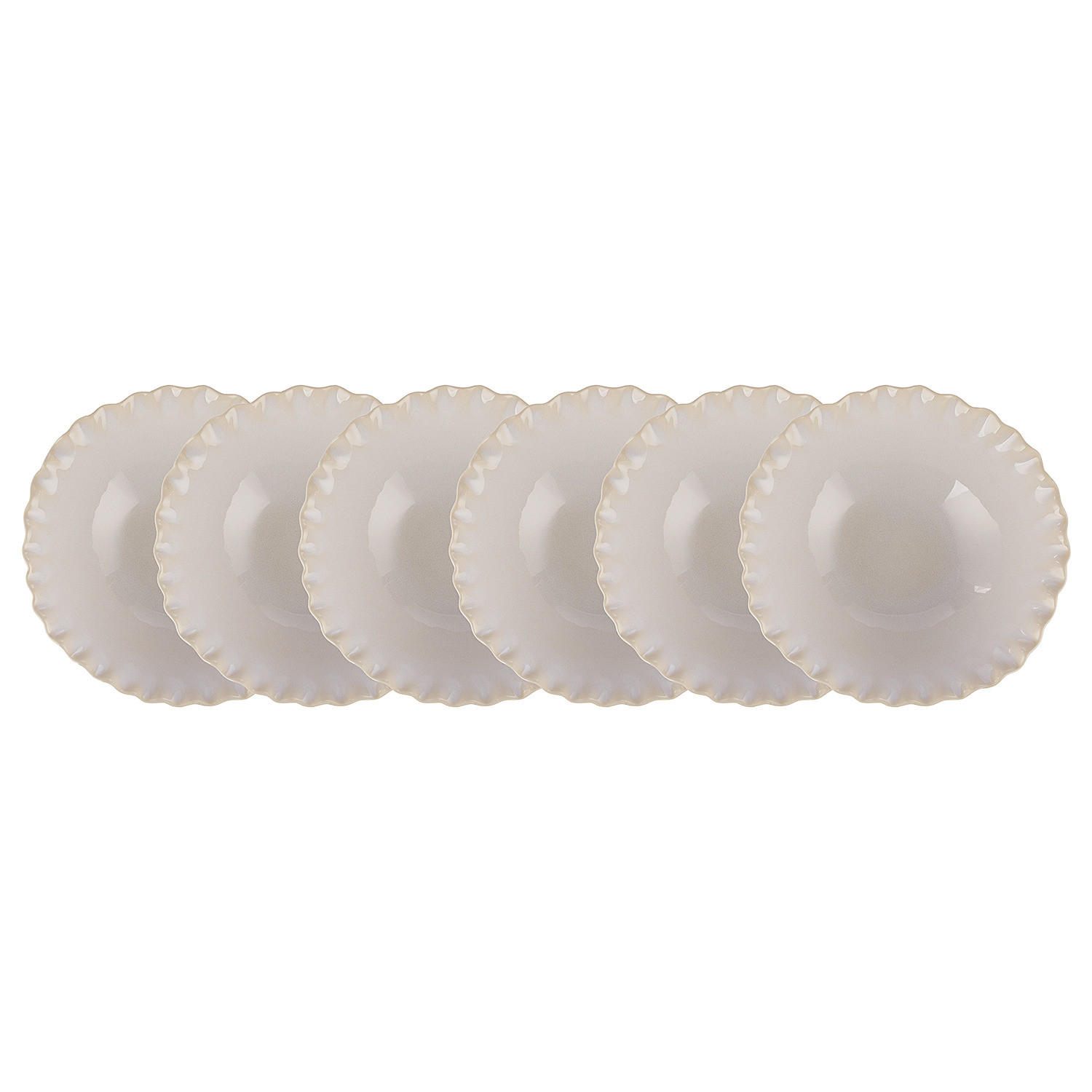 SCHÜSSEL (6er Set) Florence - Beige, Keramik (19/19/8cm) - Butlers