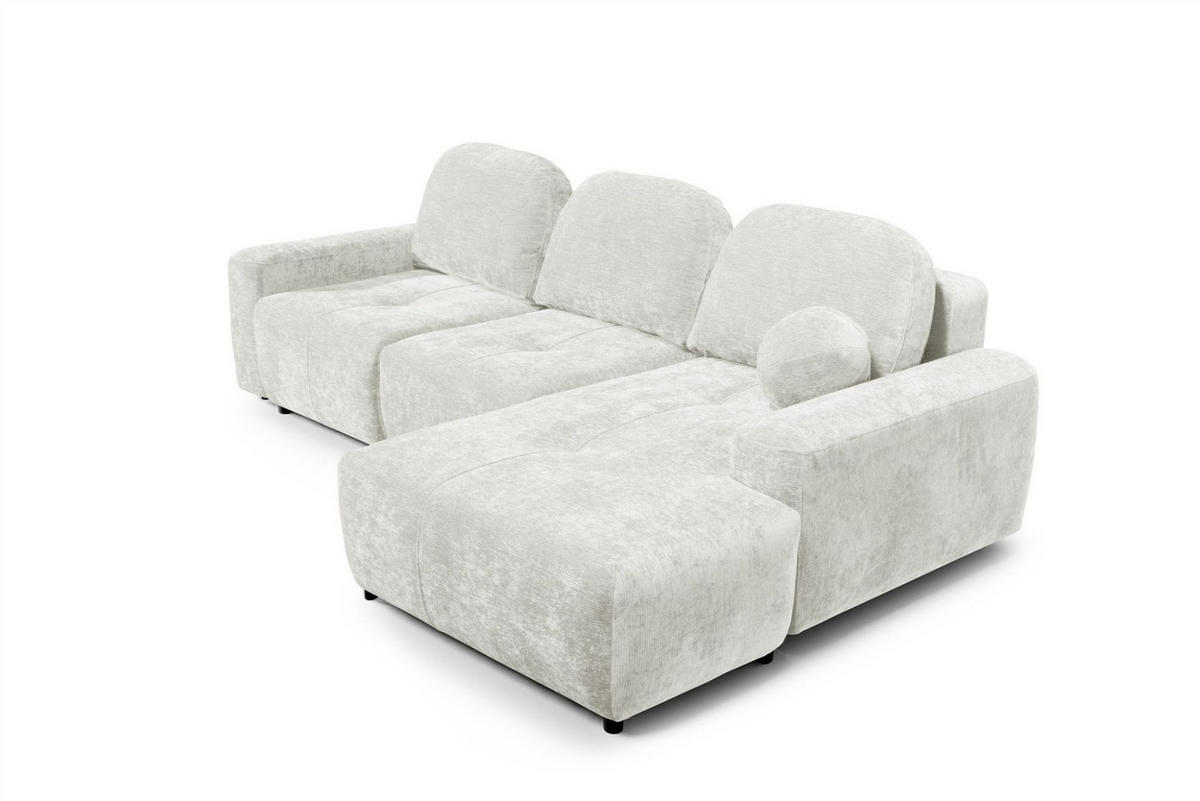ECKSOFA Argos In Vibe - Creme, Holzwerkstoff/Textil (267/170cm) - Fun Möbel