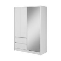 KLEIDERSCHRANK – SARA 150 – 154 cm – Sara – Weiß - Weiß, Holzwerkstoff (154/214/62cm) - hi-markt
