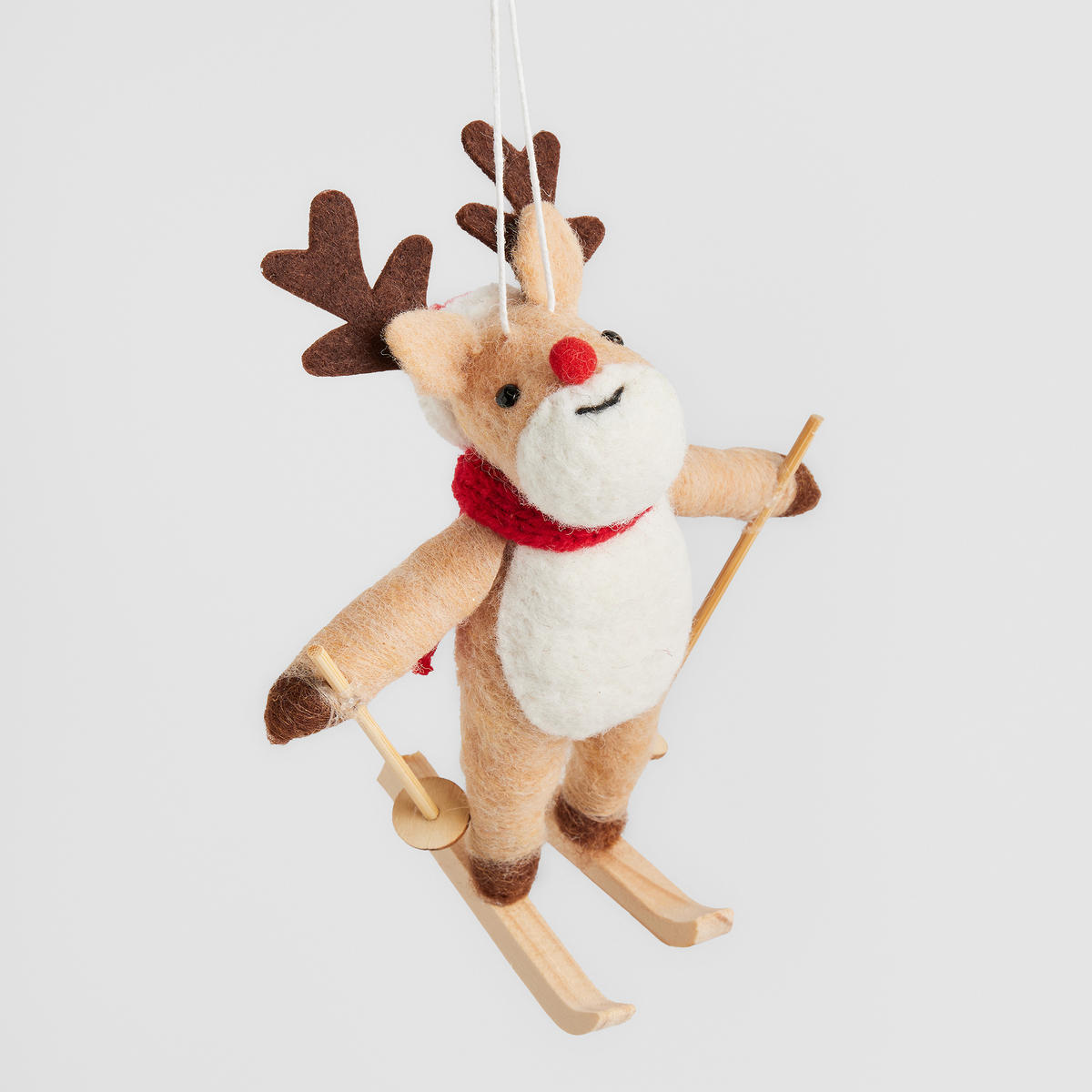 WEIHNACHTSDEKO Hängend RENISKATE, 9 x 14 cm, Braun, Christbaumschmuck, Weihnachtsbaumdekoration, Christmas, Xmas - Braun, Textil (9/7/14cm) - home&you