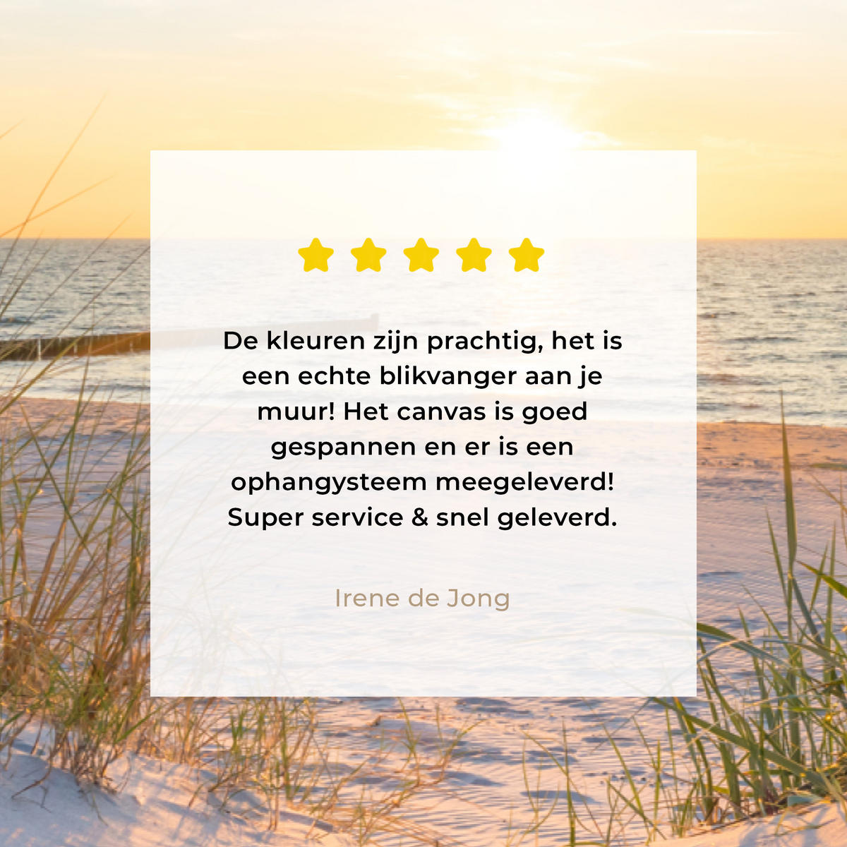 LEINWANDBILD Strand - Sonne - Düne - Gras - Sand - Horizont Groß 140x90 cm - Hellblau, Textil (140/90cm) - MuchoWow