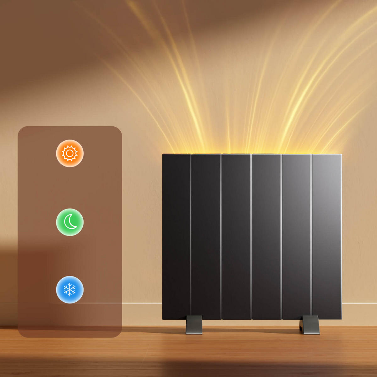 HEIZKÖRPER Anthrazit 54,4/50/6 cm - Anthrazit, Metall (54/50/6cm) - EMKE