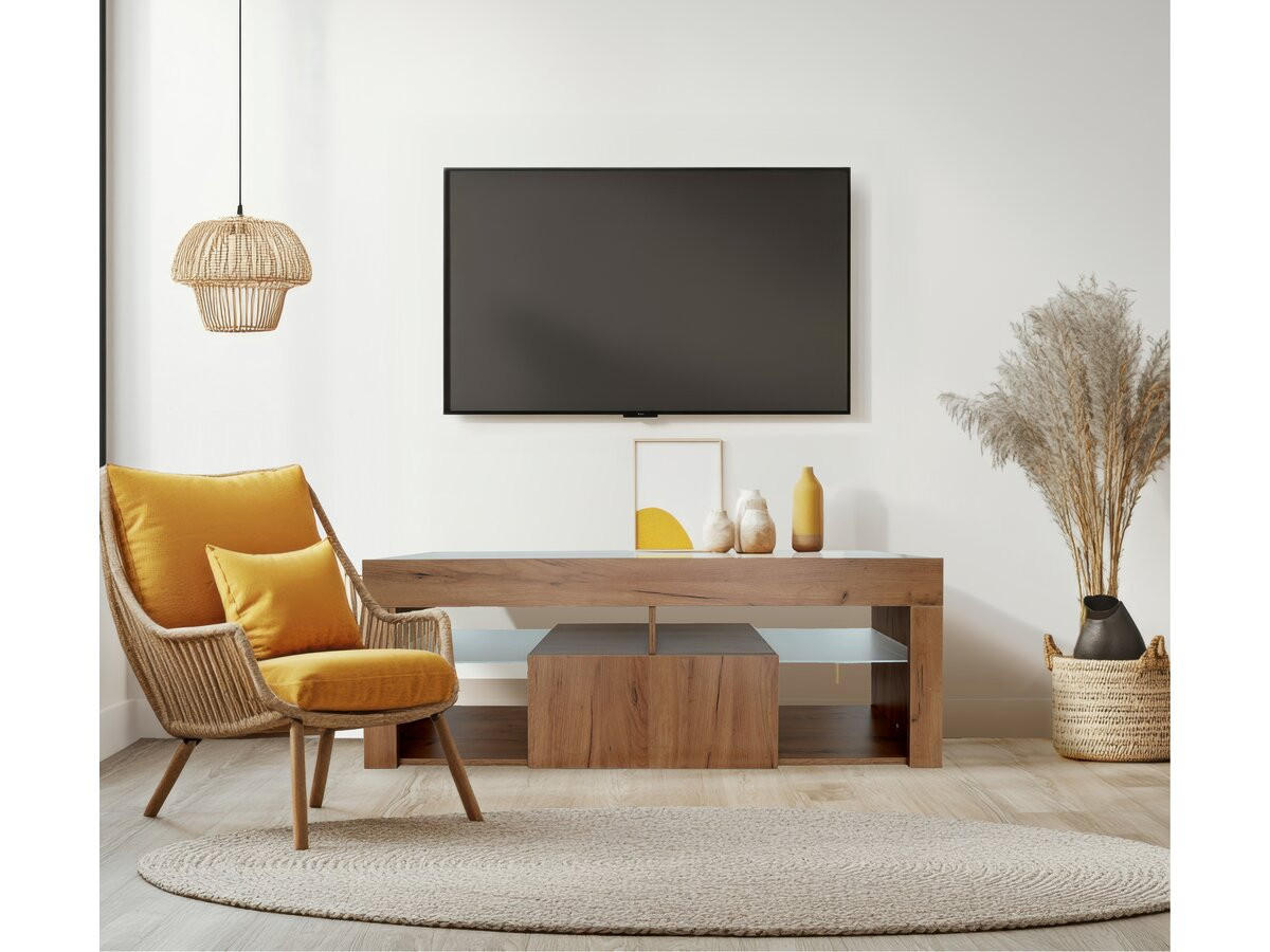 TV-MÖBEL hugo Braun - Braun, Holz (40/50/140cm) - Habitat Garten