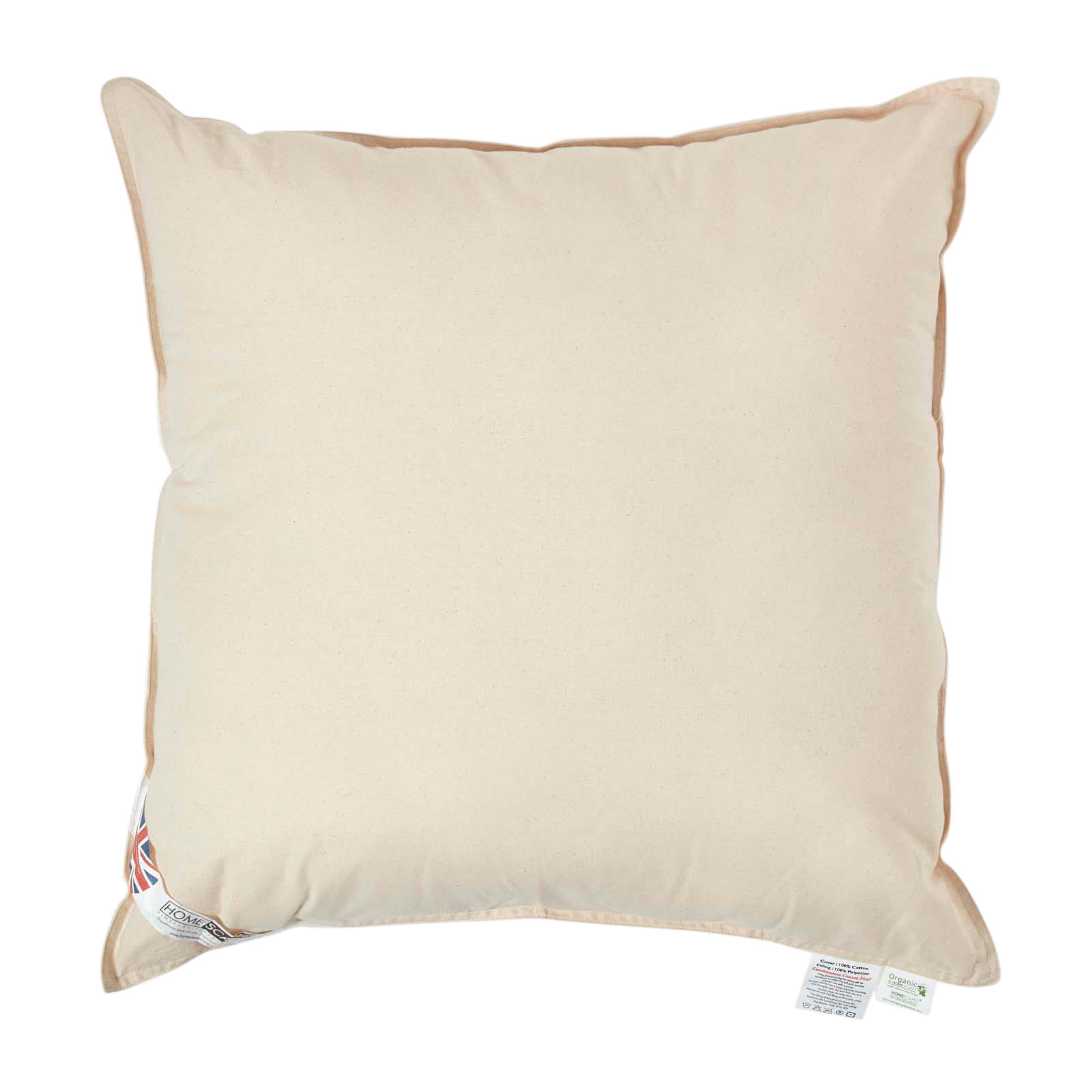 FÜLLKISSEN 60/60 cm – Bio-Baumwolle, Super-Mikrofaser-Füllung - Beige, Textil (60/60cm) - Homescapes