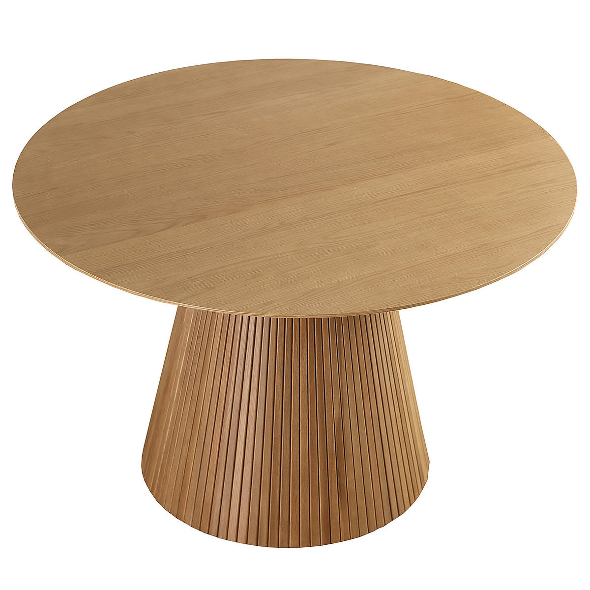 ESSTISCH - Eiche teilmassiv - Eichefarben, Holzwerkstoff (120/120/76cm) - home24