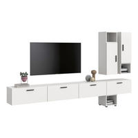 WOHNWAND The One weiß 300/34/178 cm - Weiß, Holzwerkstoff (300/178/34cm) - Xonox