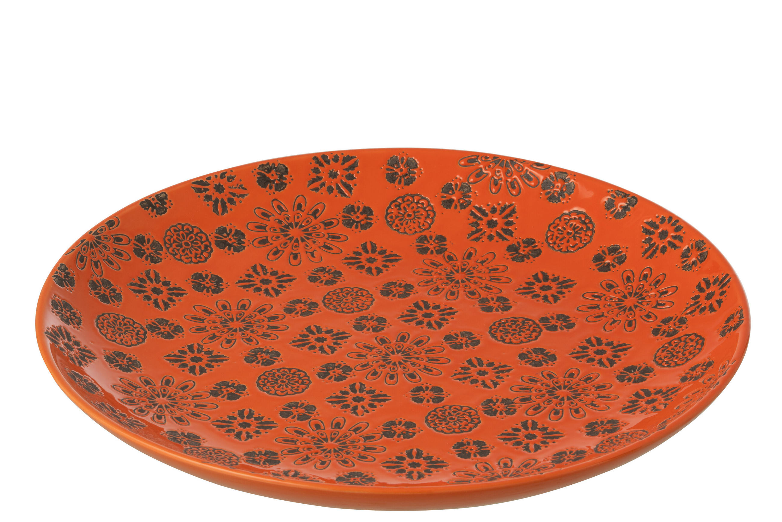 DEKORATIVER TOPF BILLY - Orange, Keramik (37/4cm) - J-Line