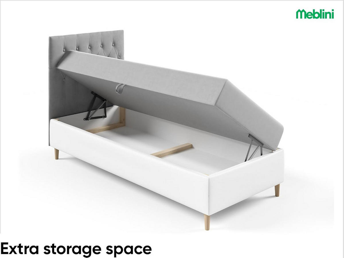 KINDERBETT FLIPPO 1 - Braun/Weiß, Holzwerkstoff (102/208cm) - Meblini