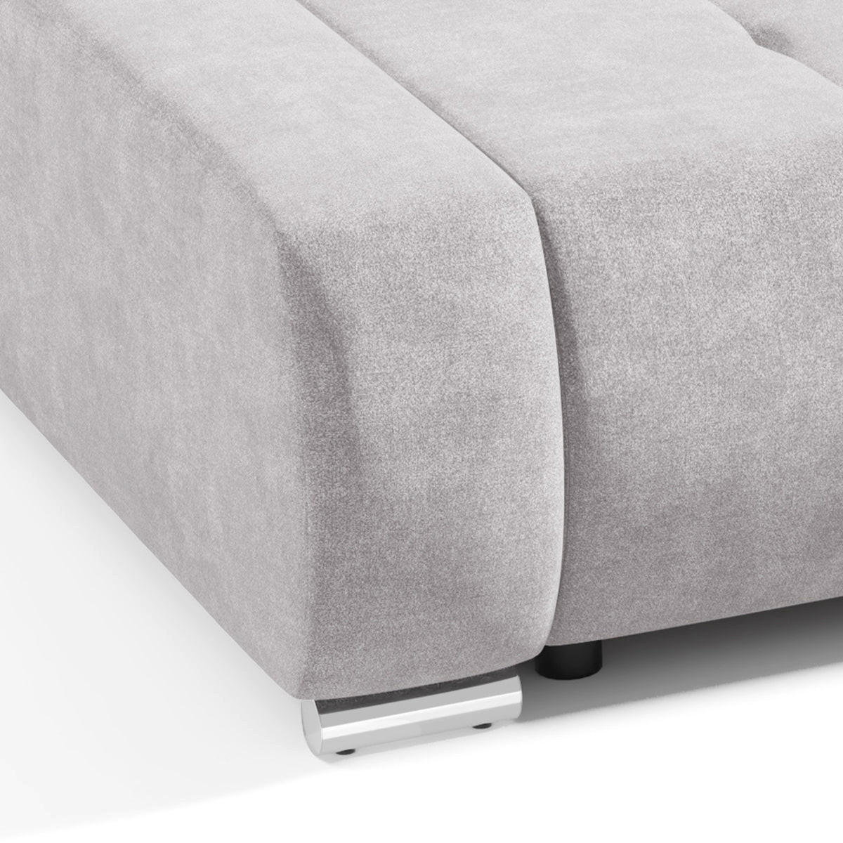 SCHLAFSOFA Jonas 3 Sitzplätze Hellgrau - Hellgrau, Holzwerkstoff (240/85/110cm) - Petits-meubles