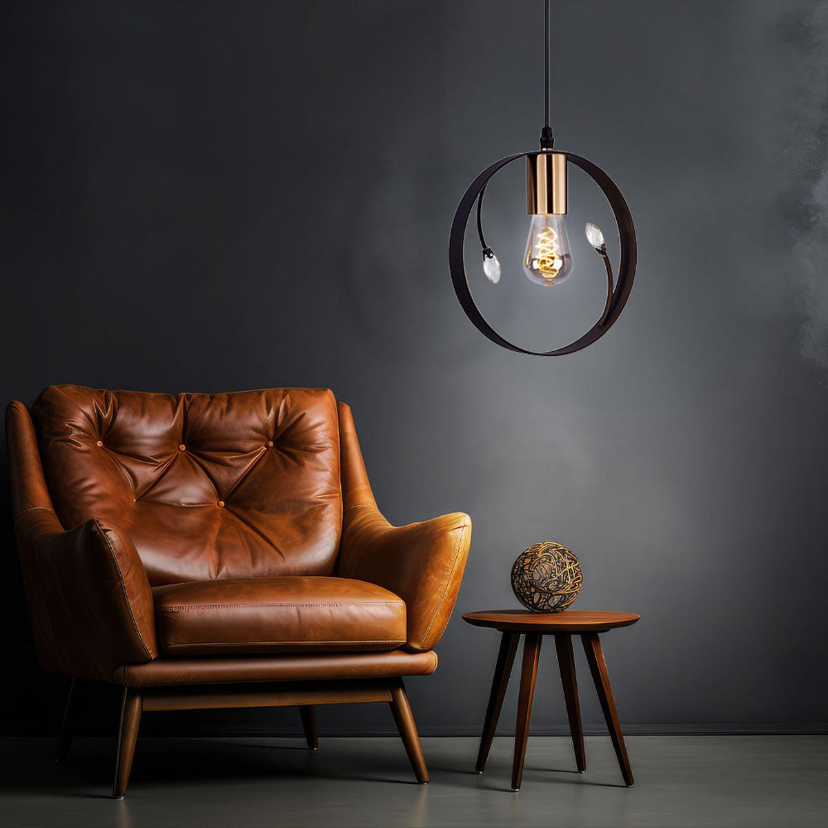 PENDELLEUCHTE VIGO schwarz klar - Schwarz, Metall (20/20/150cm)