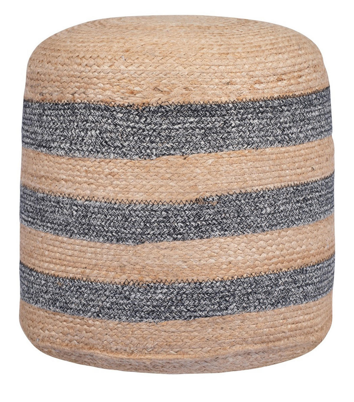 POUF Jute Braun - Braun, Textil (40/40/40cm) - Nordlys