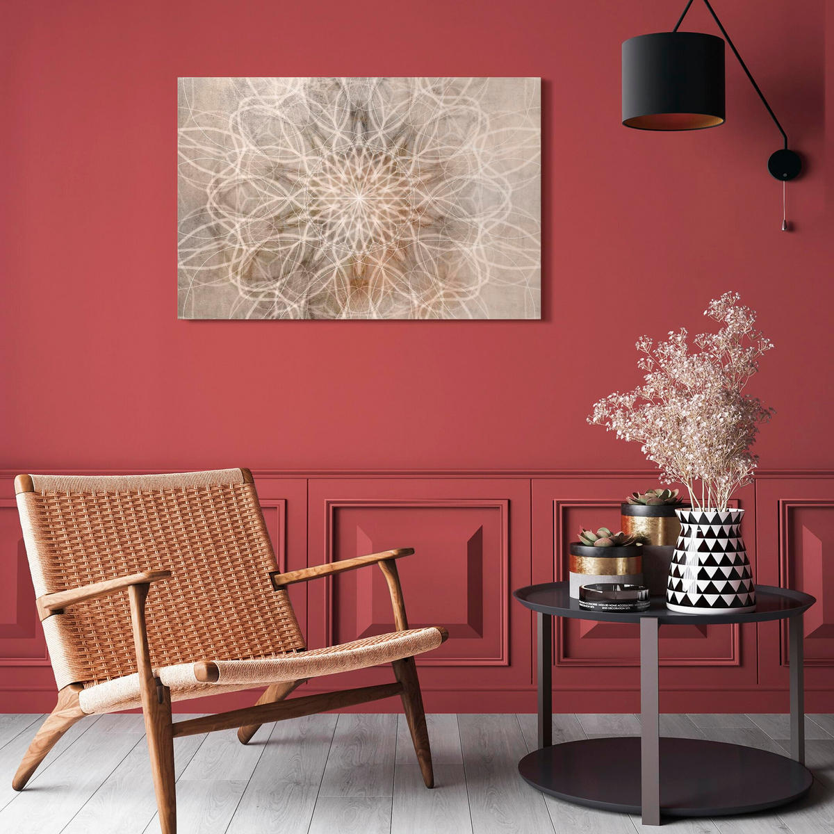 LEINWANDBILD Boho 120x80 cm - Multicolor, Holz (120/80cm) - LUMASOUL