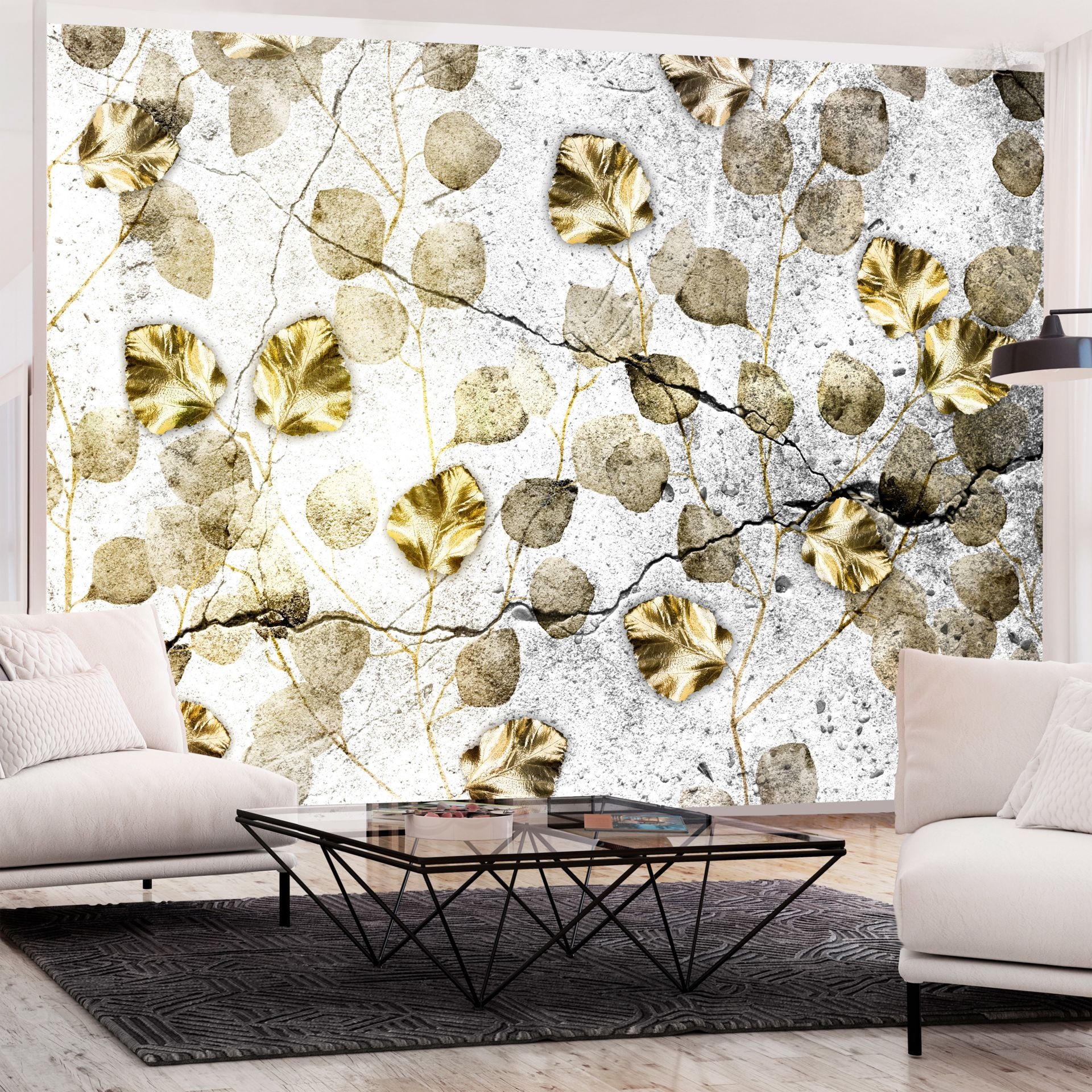 SELBSTKLEBENDE FOTOTAPETE 294/210 cm - Braun/Grau, Kunststoff/Textil (294/1cm) - KUNSTLOFT