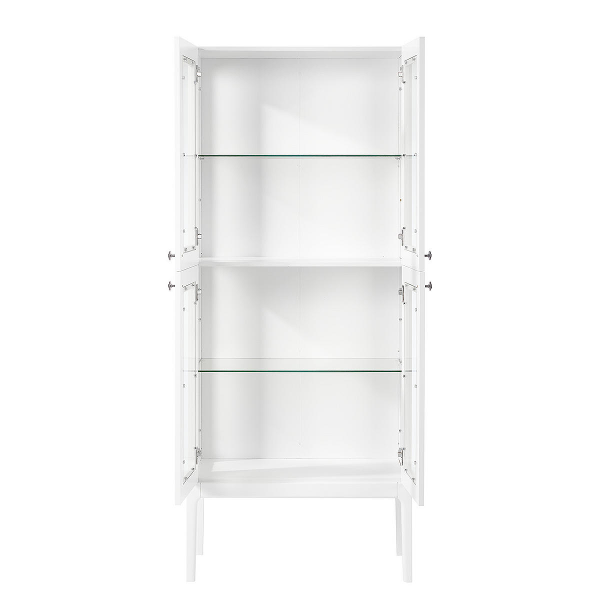 VITRINENSCHRANK - Weiß - Weiß, Holz/Holzwerkstoff (80/190/40cm) - home24