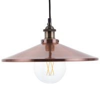 HÄNGELEUCHTE Pelly 36/36/132 cm - Kupferfarben, Metall (36/36/132cm) - Beliani