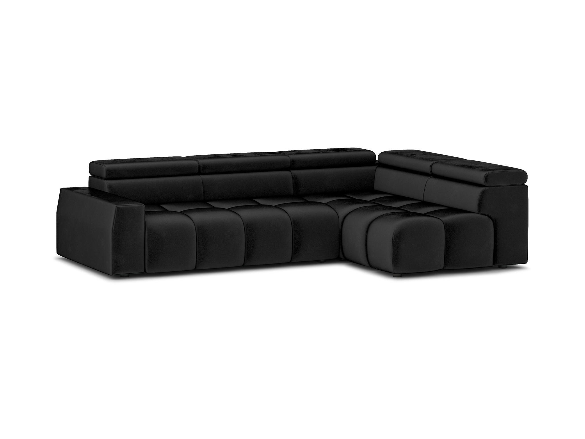 ECKSOFA Darcy - Schwarz, Holzwerkstoff/Textil (305/210cm) - Fun Möbel