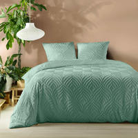 BETTWÄSCHE-SET Tuftmuster Heltie 240/220 cm - Hellgrün, Textil (220/240cm) - Douceur d´intérieur