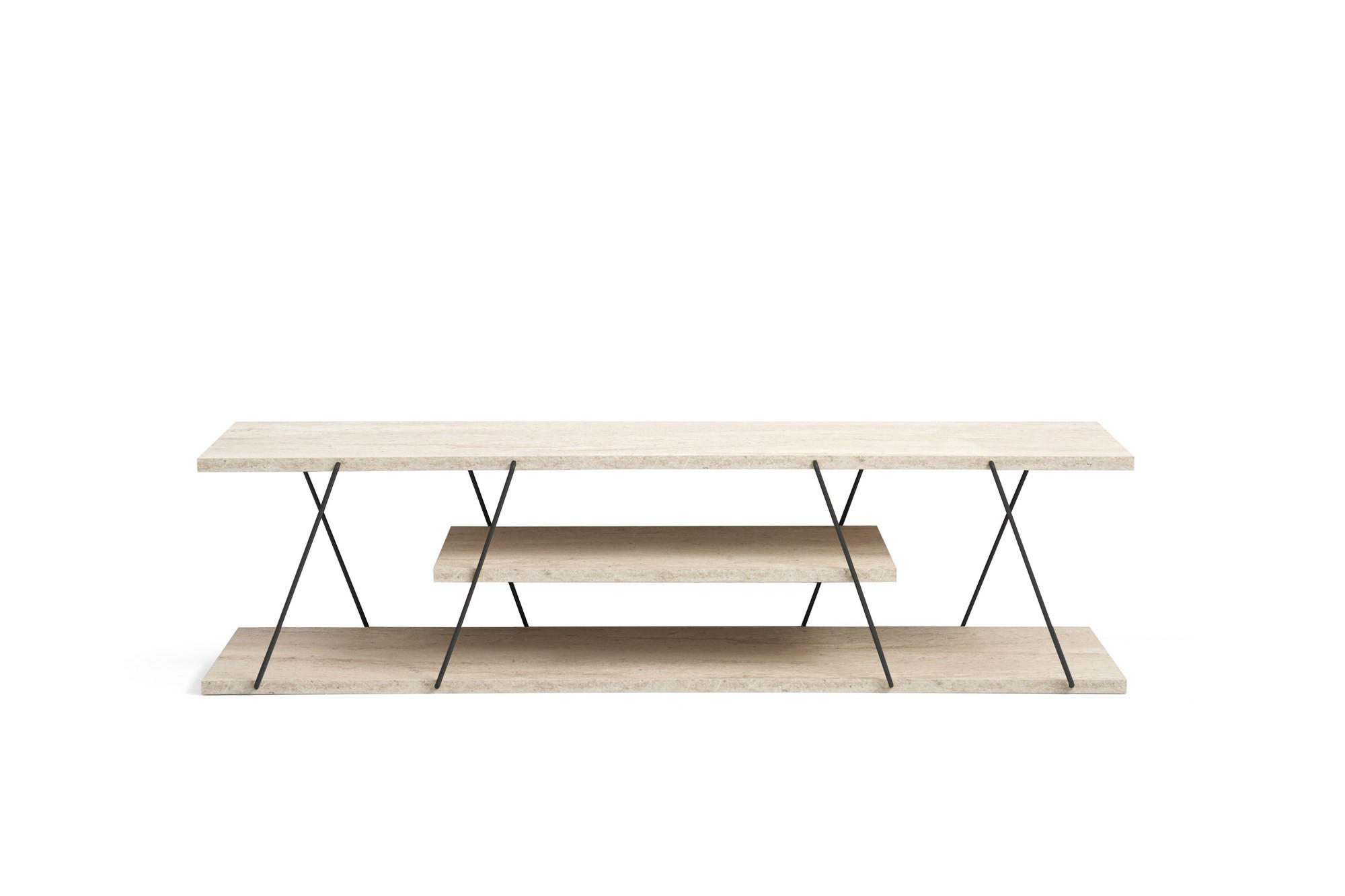 TV-MÖBEL canaz beige - Beige, Holz (30/33/120cm) - Habitat Garten