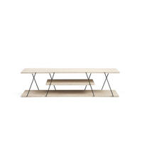 TV-MÖBEL canaz beige - Beige, Holz (30/33/120cm) - Habitat Garten