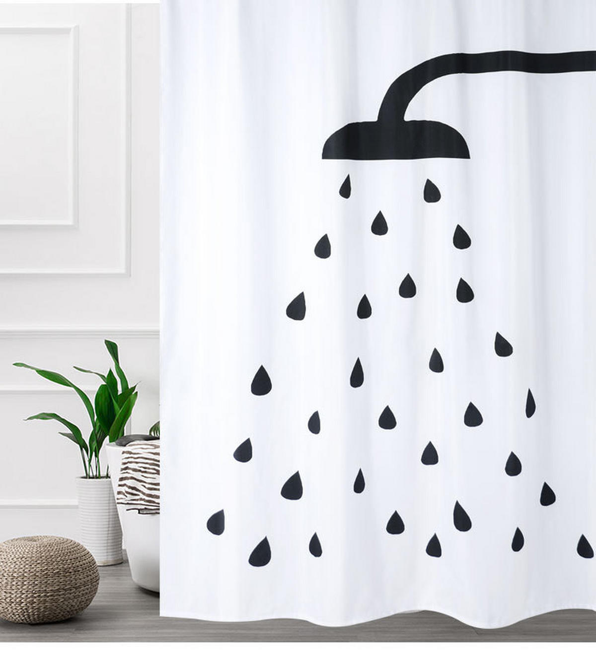 DUSCHVORHANG – 180 x 180 cm – Material: Polyester - Multicolor, Textil (180/180cm)