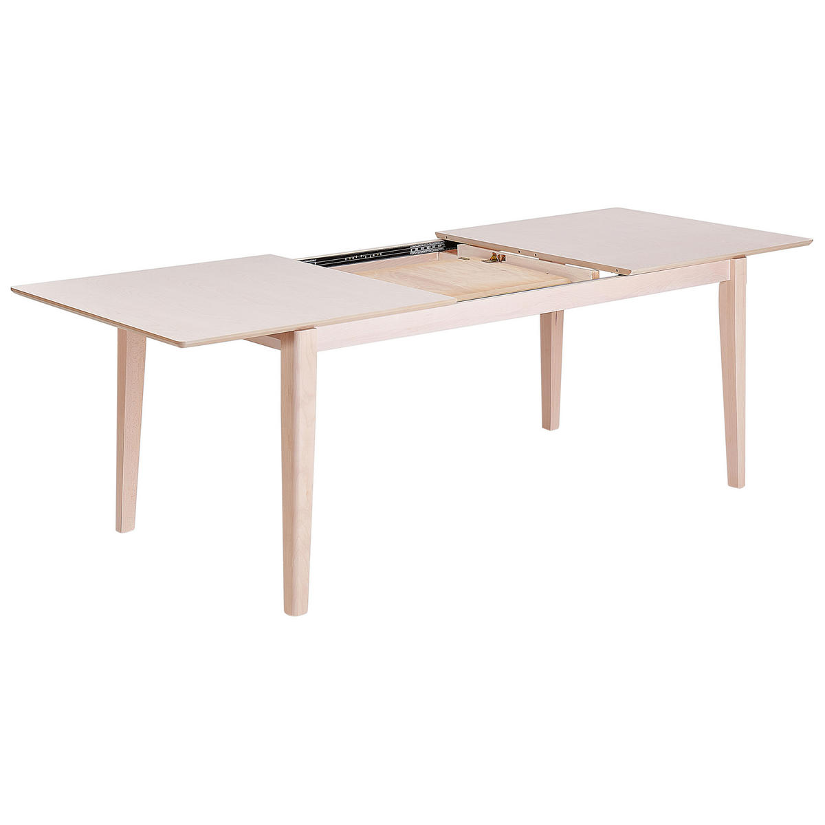 AUSZIEHBARER-ESSTISCH 180/240- 90 cm Heller Holzfarbton Crosby - Hellbraun, Holzwerkstoff (180/90/75cm) - Beliani
