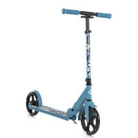KINDERROLLER Monster klappbar blau PU-Räder LED ABEC-7 Ständer bis 100 kg - Blau, Metall (90/40/77cm)