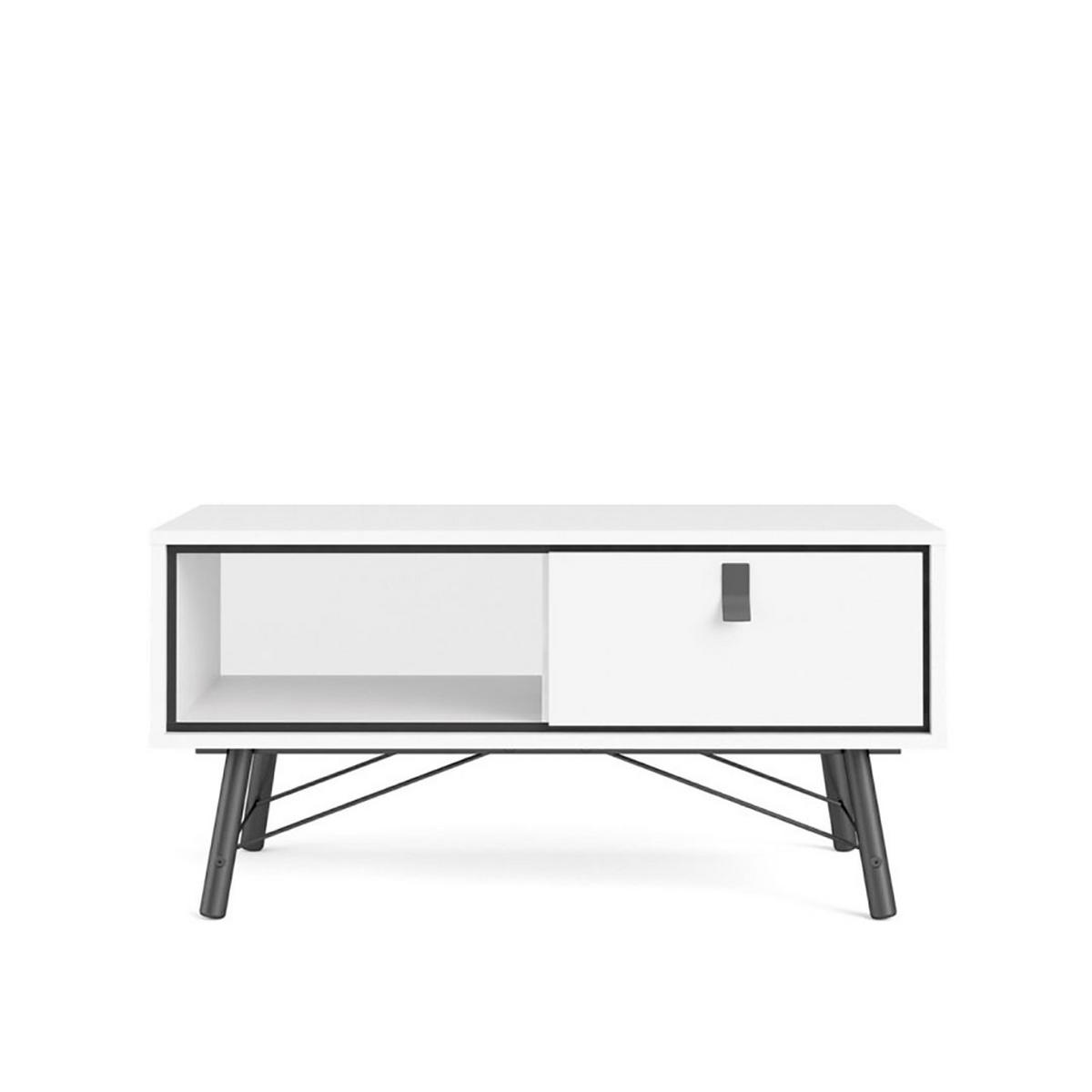 COUCHTISCH Rye Weiß 102/48/50 cm - Weiß, Holzwerkstoff (48/102/50cm) - ebuy24