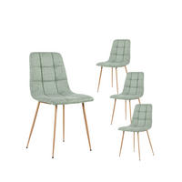 ESSZIMMERSTUHL Ailan Grün 43 cm x 88 cm 4er-Set - Grün, Textil (43/88/56cm) - Klast Home