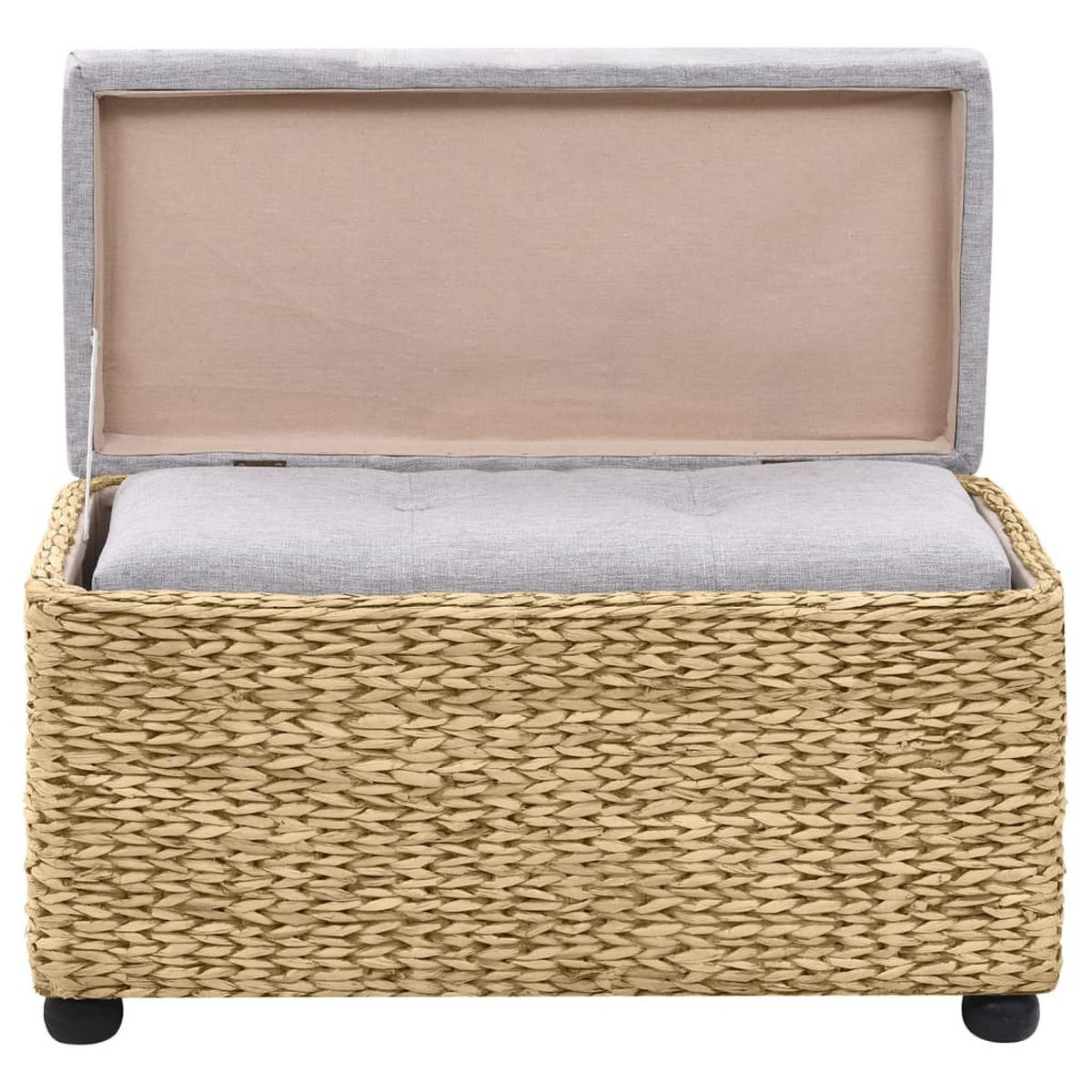 SITZBANK 2er Set Seegras Grau - Grau, Naturmaterialien (45/85/40cm) - vidaXL