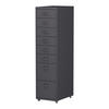 ROLLCONTAINER Kökar - Dunkelgrau, Metall (28/109/41cm) - [en.casa]