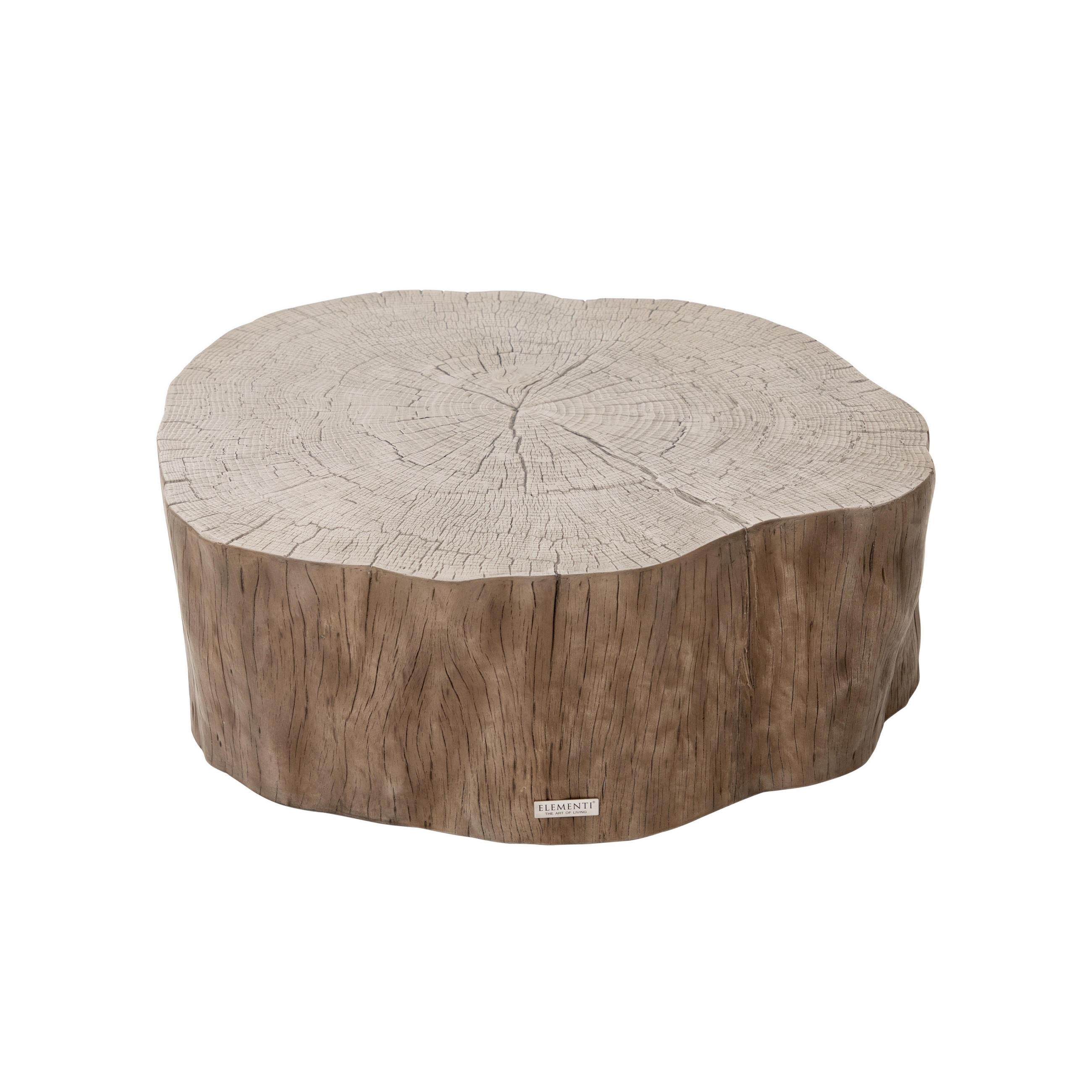 COUCHTISCH DAINTREE aus GF-Beton, Wetterbeständig, 106x100x36 cm - Rotbraun, Naturmaterialien (106/100/36cm) - Elementi