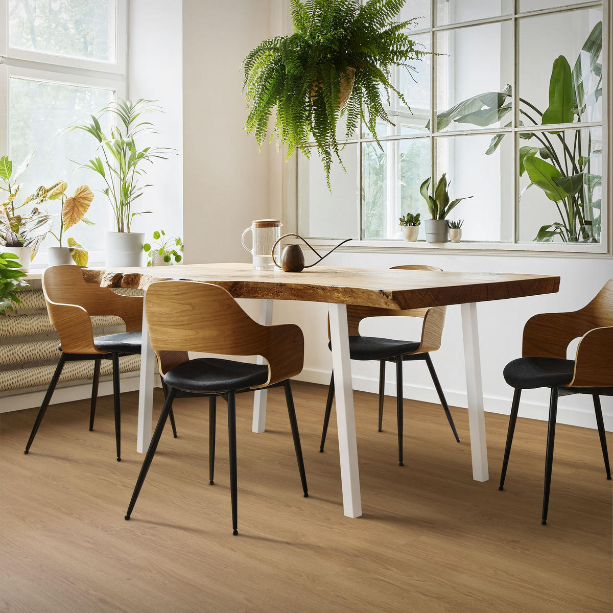 TISCHBEINE 4er Set I-96GRAD-Design H:72 cm Weiß 4x4 cm - Weiß, Metall (4/72/4cm) - ML-DESIGN