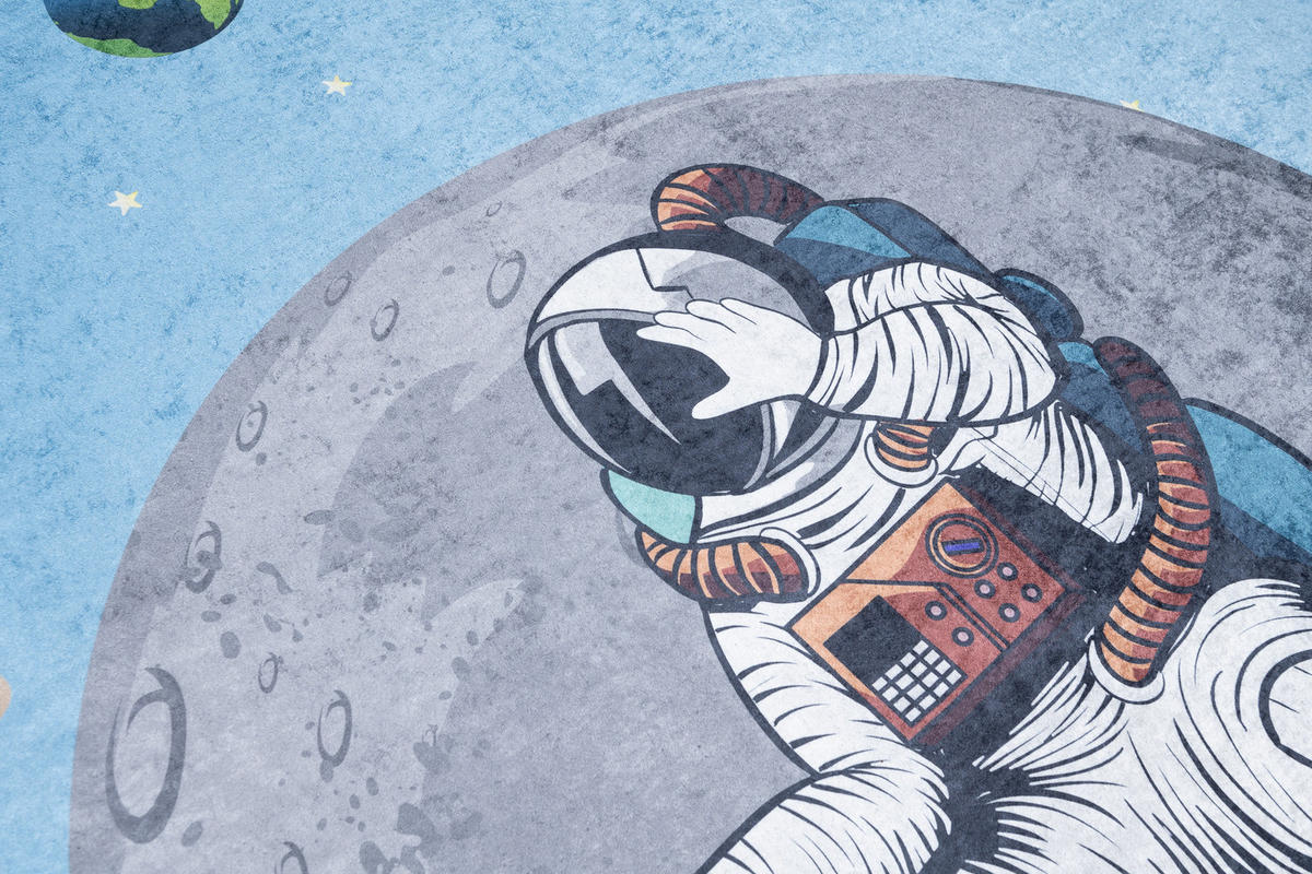 TEPPICH EMMA Blau 160/230 cm - Blau, Kunststoff (160/230cm) - Tapiso