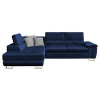 ECKSOFA Cotere, Seite: Links - Dunkelblau, Holz/Textil (270/202cm) - MIRJAN24