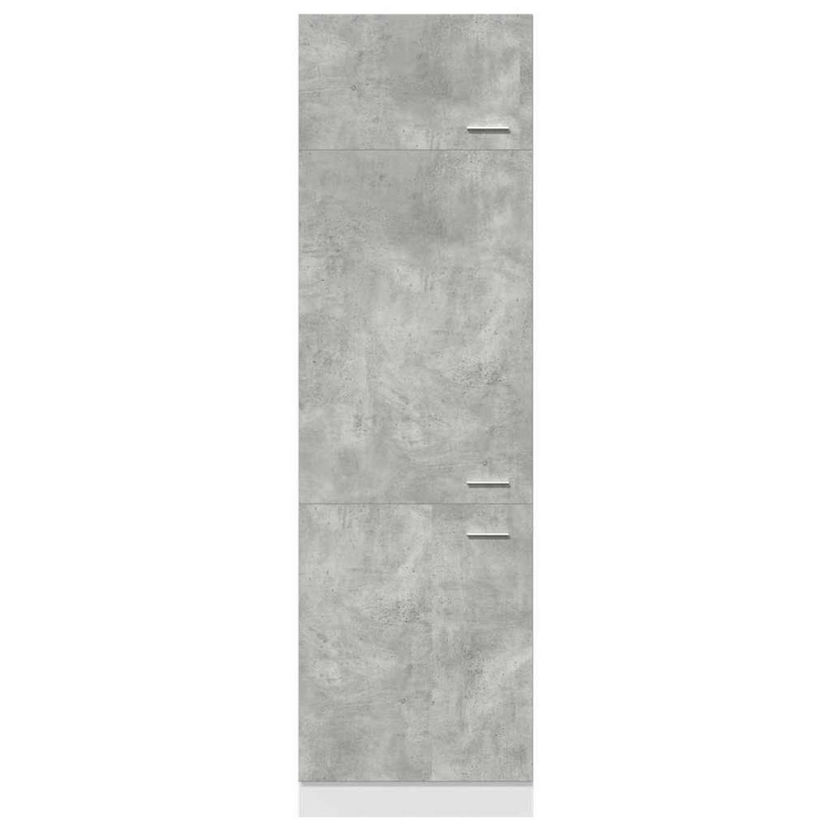 KÜHLUMBAUSCHRANK Lyon Betongrau 60/57/207 Cm Holzwerkstoff - Grau, Holzwerkstoff (57/207/60cm) - vidaXL