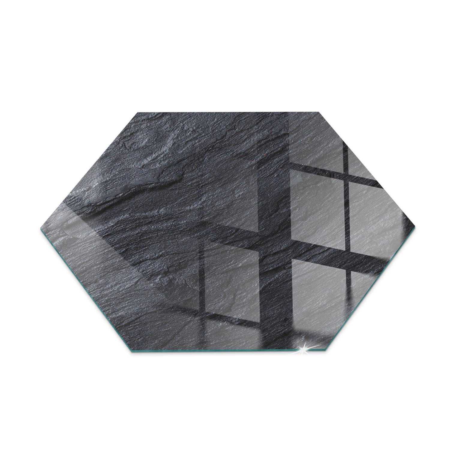 ArtPrintCave Glasplatte Schwarz 40x40x0.4 cm