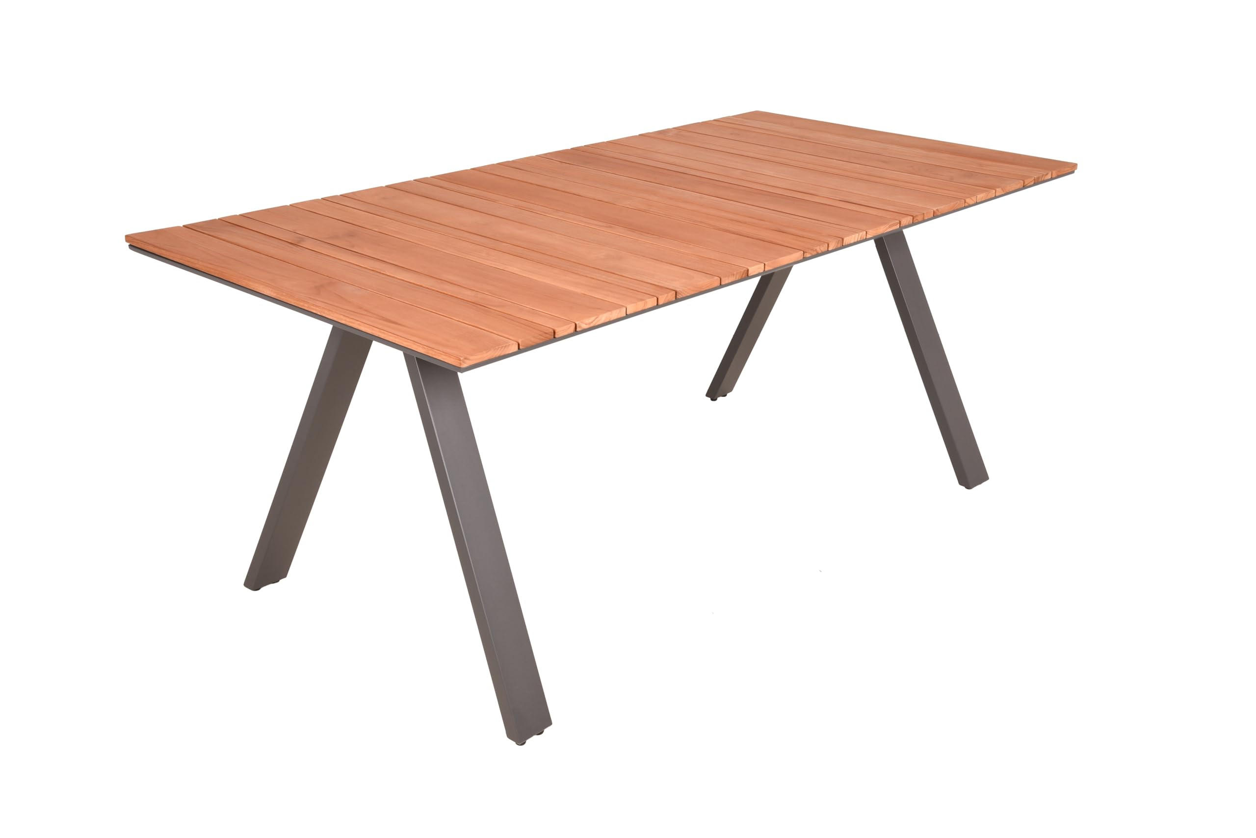 GARTENTISCH Fred Terrassentisch - Anthrazit, Holz (180/90/74cm) - DELUKE