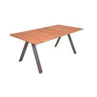 GARTENTISCH Fred Terrassentisch - Anthrazit, Holz (180/90/74cm) - DELUKE