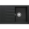 SPÜLBECKEN Mailand, 2-er set Anthrazit 78/50 cm 1 Becken + Ablauf-Set ab 45er Unterschrank - Chromfarben/Anthrazit, Kunststoff (78/19/50cm) - Primagran