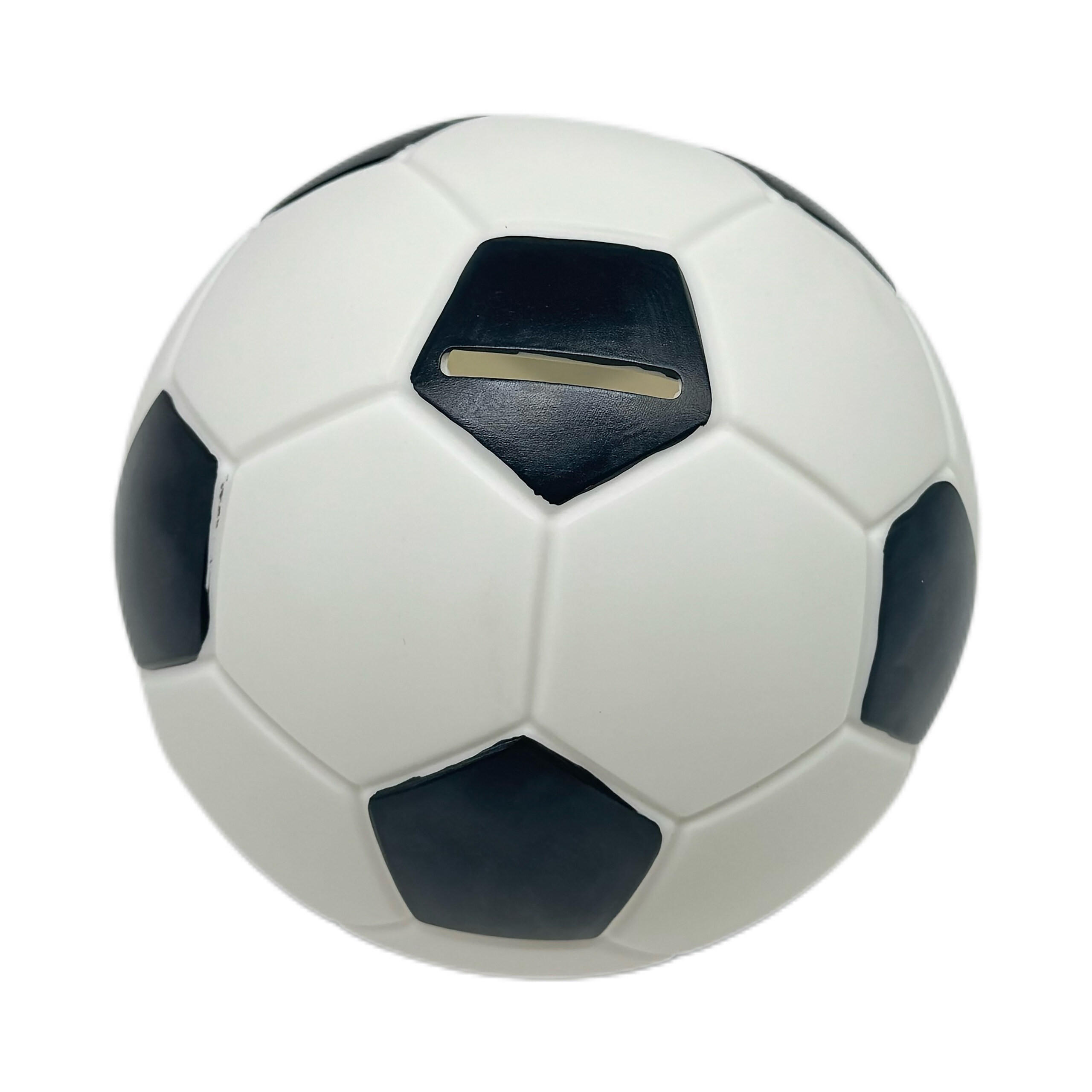 Relaxdays POKLADNIČKA Černá Bílá Fotbal 15 cm