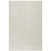 TEPPICHLÄUFER Geometrisch CETINA Polypropylen Creme 80 x 300 cm - Beige, Textil (80/300cm) - KADIMA DESIGN