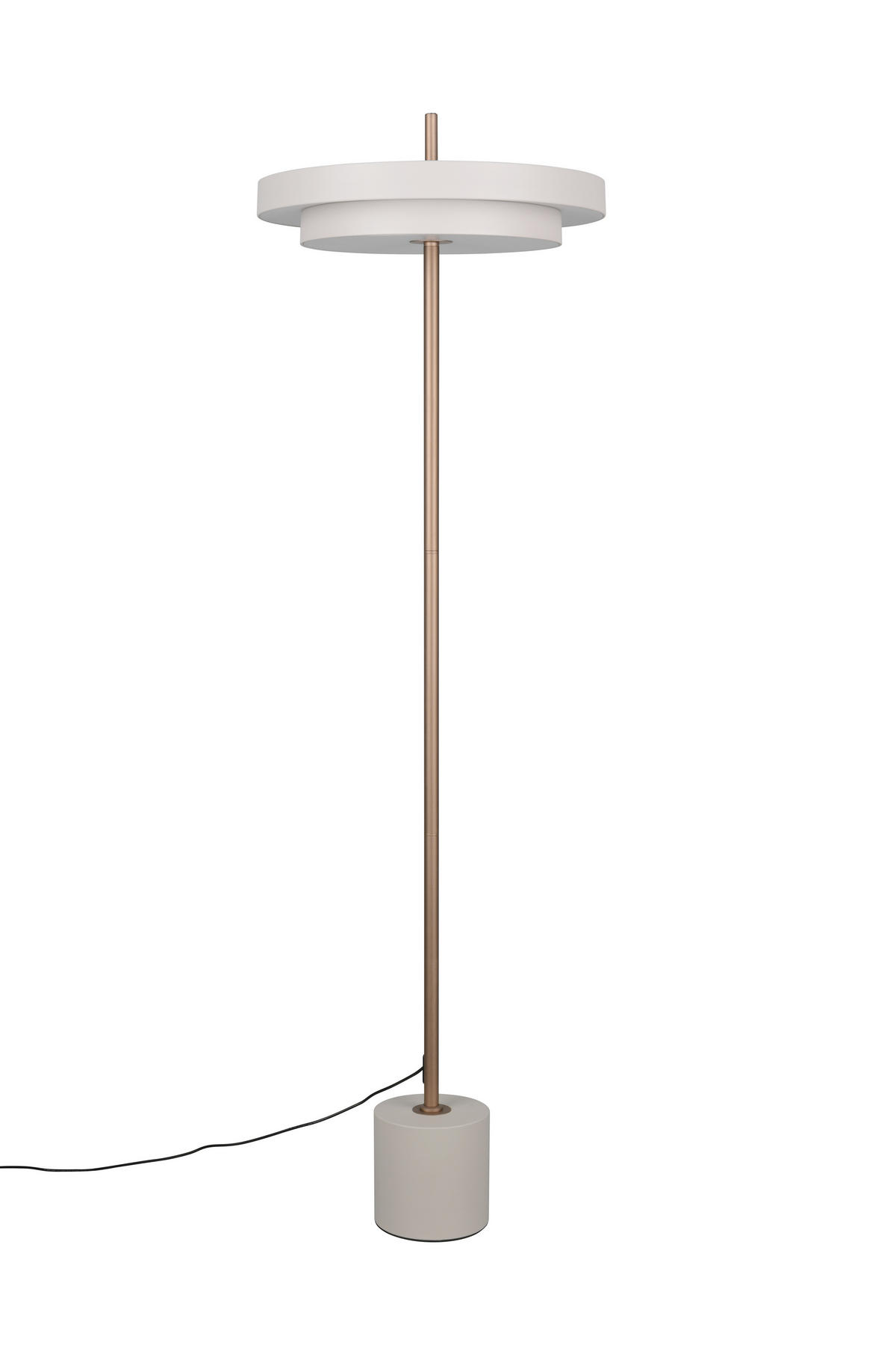 STEHLAMPE KEATON - Grau - 40/40/138 cm - Grau, Metall (40/40/138cm) - Trio Leuchten