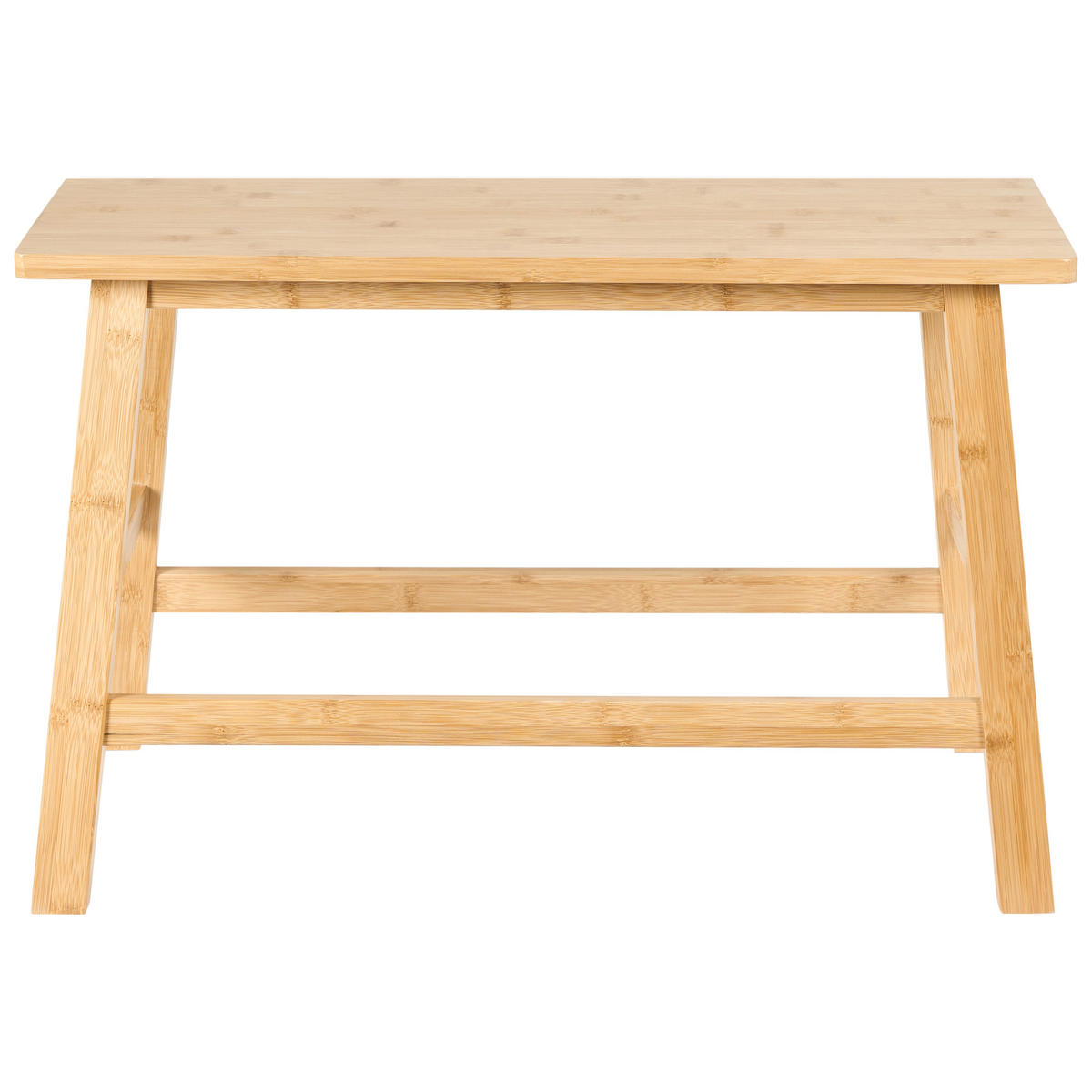 BADEZIMMERBANK Bambus Hellbraun Iguazu - Braun, Holz (70/46/33cm) - Beliani