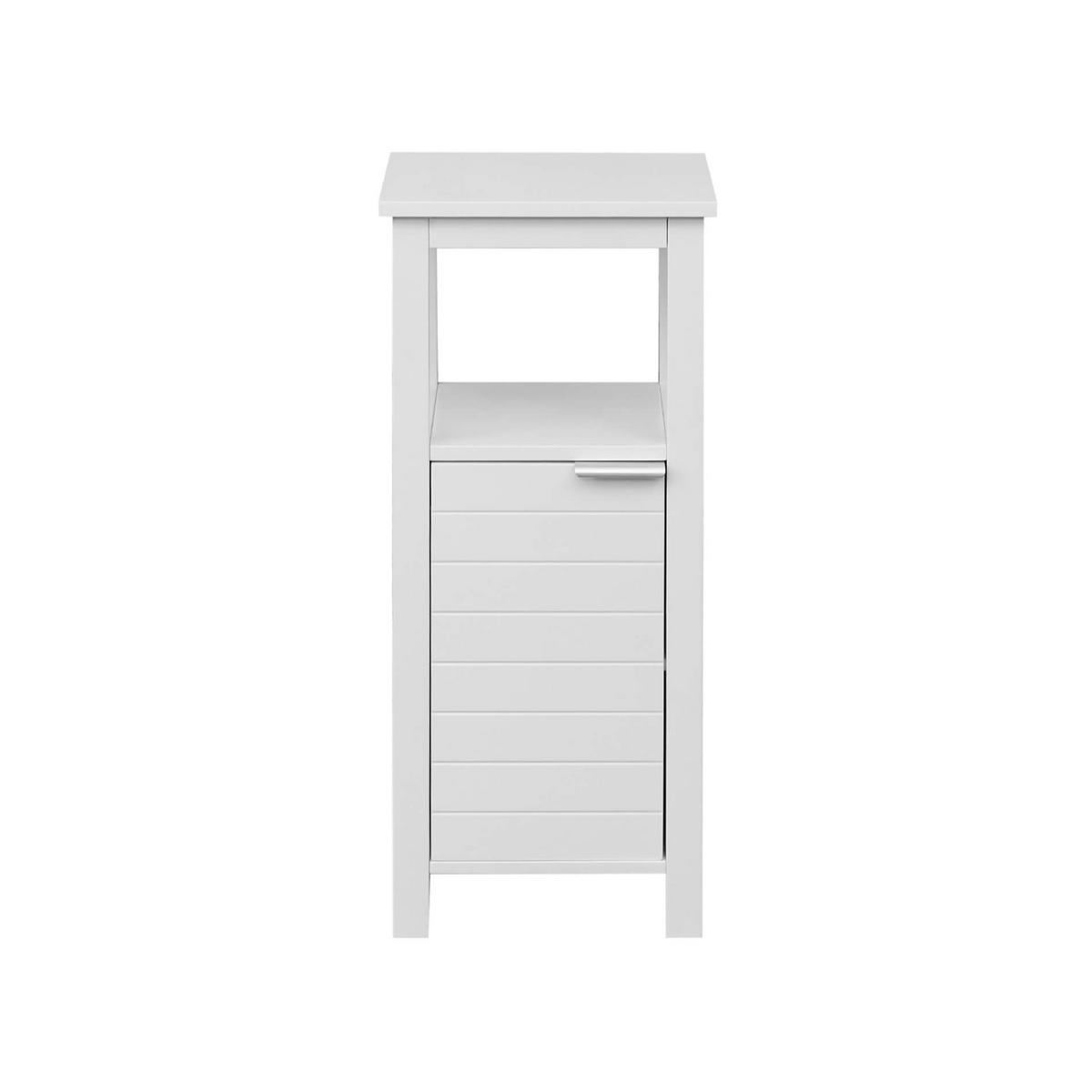 BADEZIMMERSCHRANK Weiß 30/34/79 cm - Weiß, Holzwerkstoff (30/79/34cm) - Mobili Rebecca